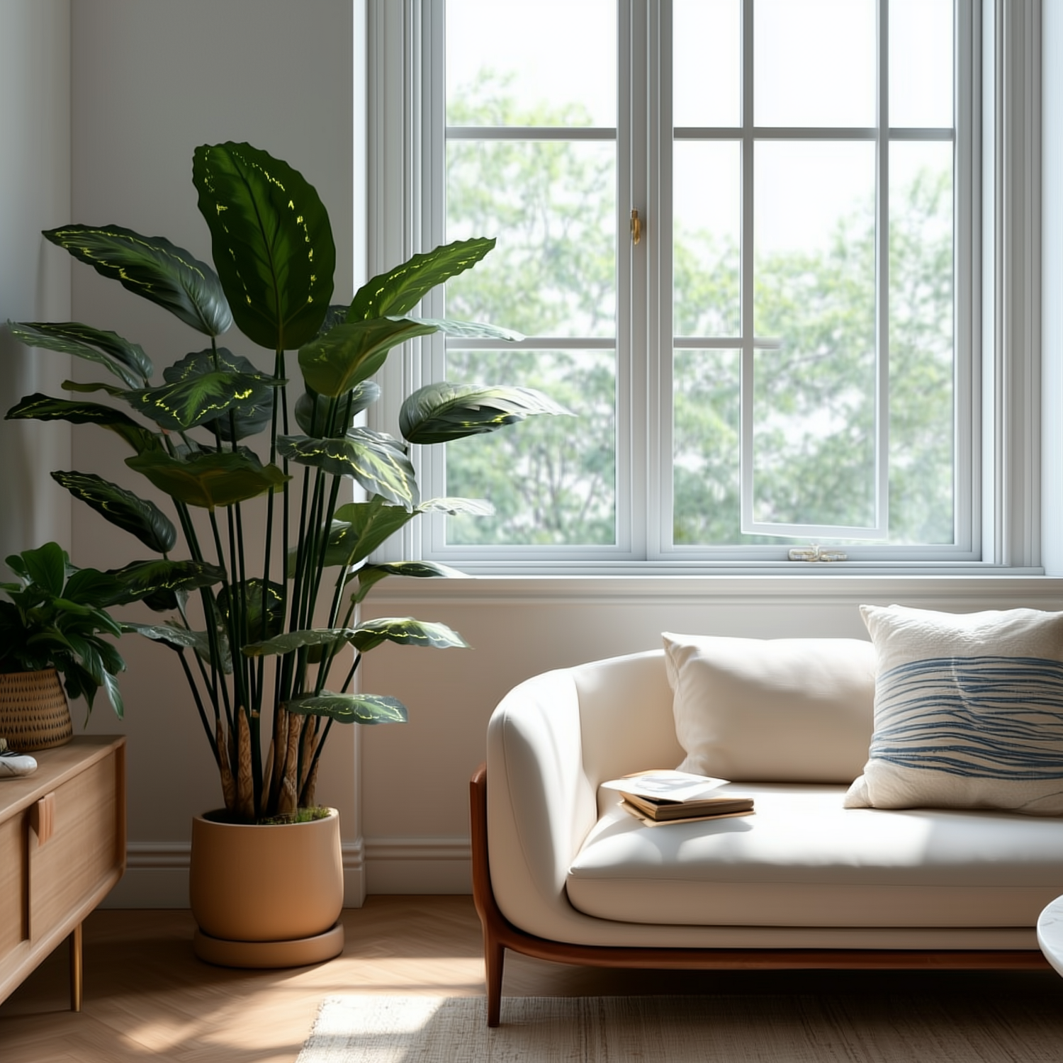 Interiørinspirasjon med kunstige planter: Stilrent og naturtro uten vedlikehold