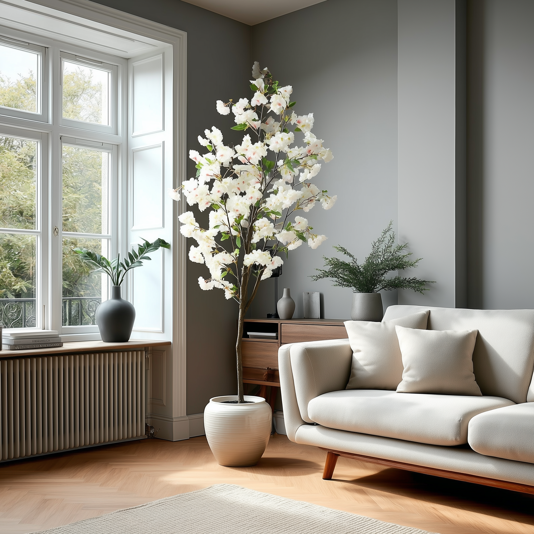 Kunstig Japansk Kirsebærtre Hvit 180 cm