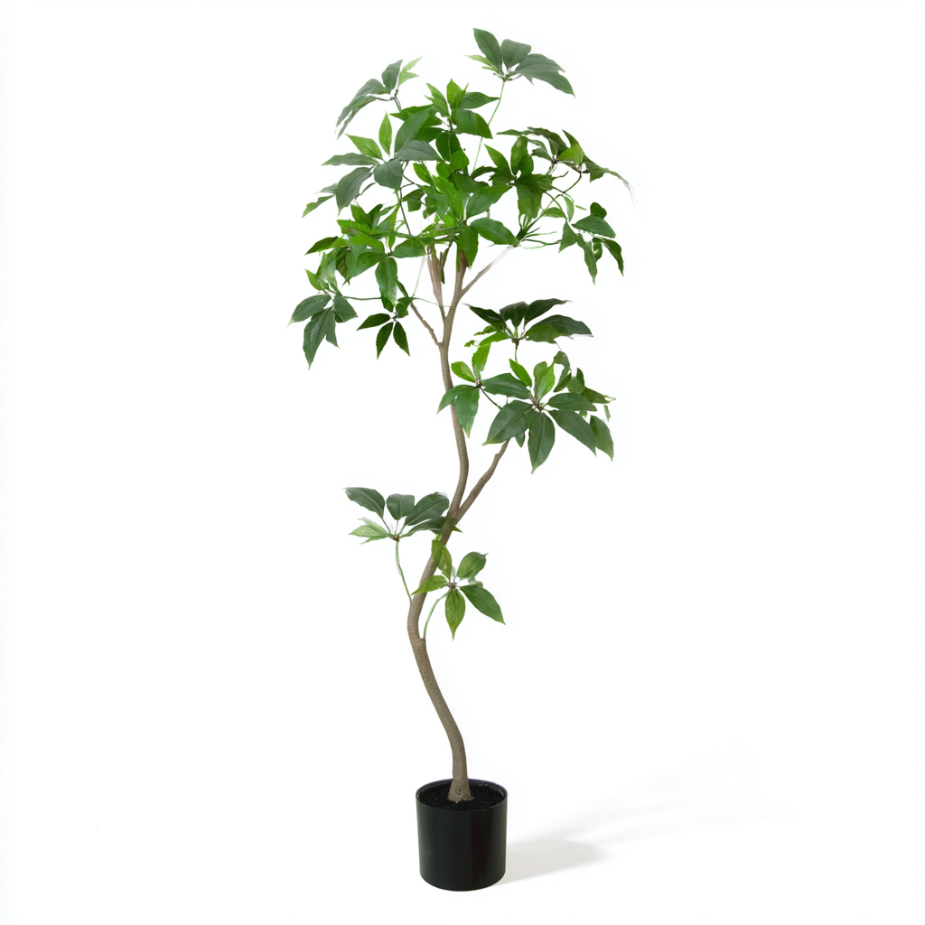 Kunstig Paraply-leaf Tre 180 cm