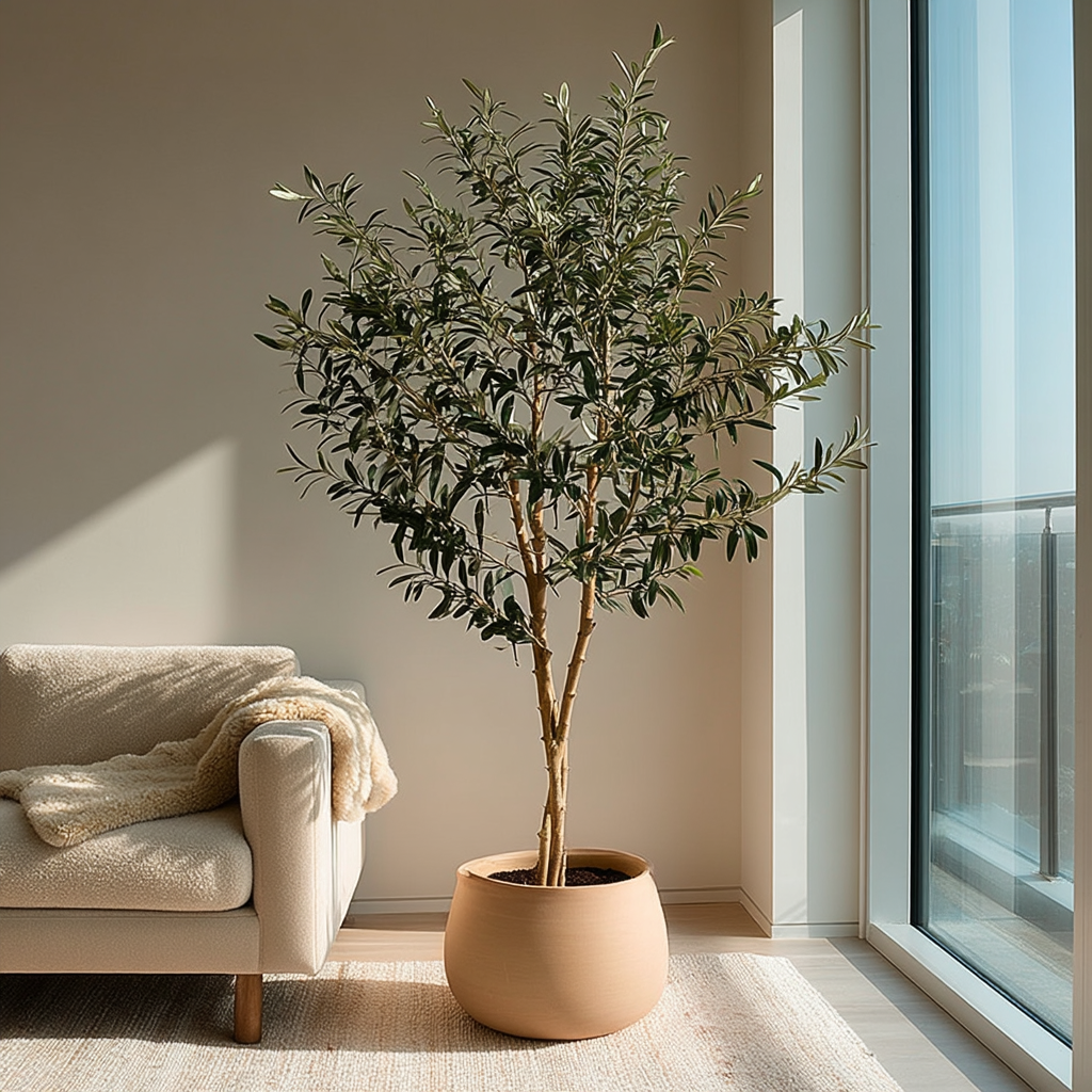 Oliventre kunstig – et tidløst blikkfang som passer inn overalt