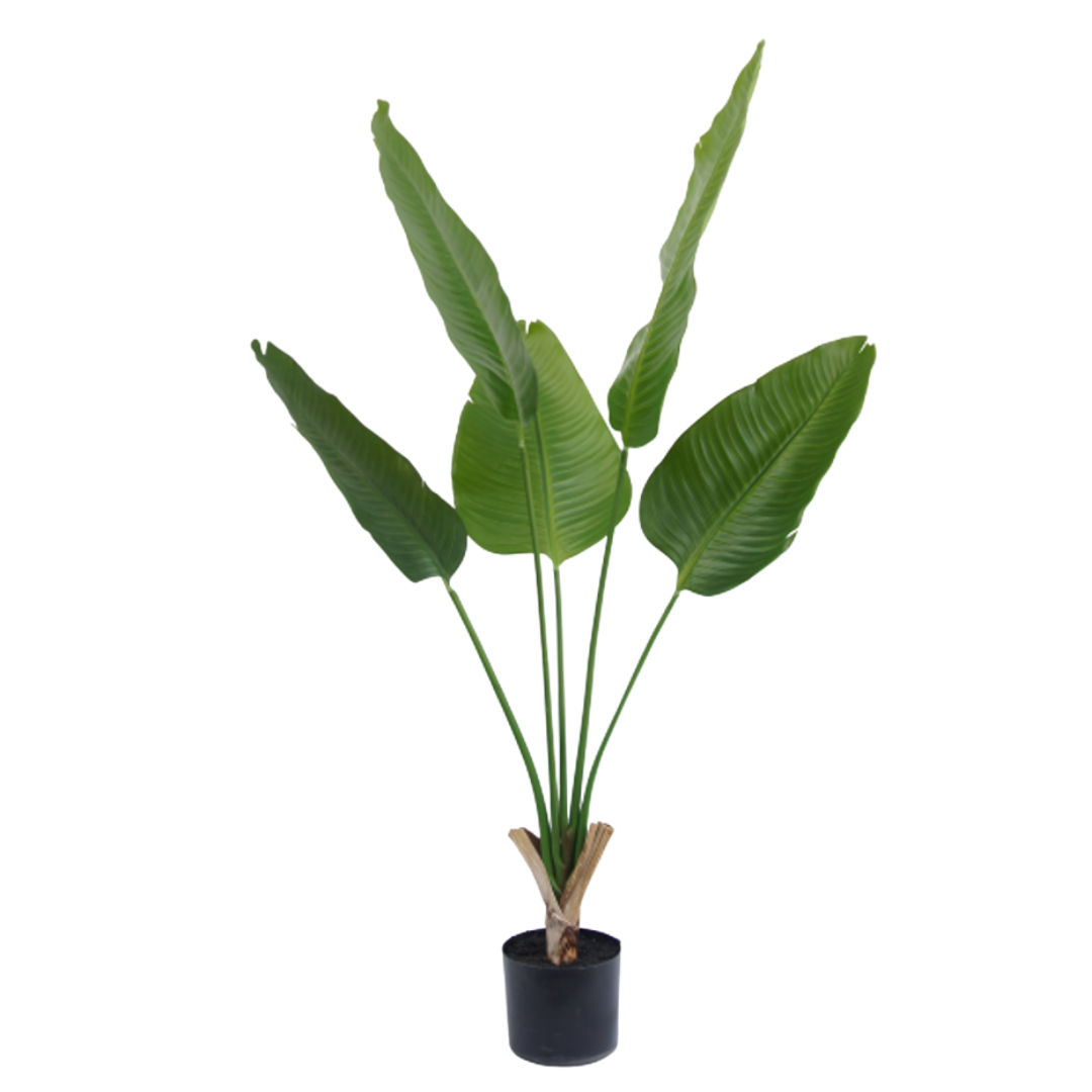 Kunstig Strelitzia Deluxe 120 cm