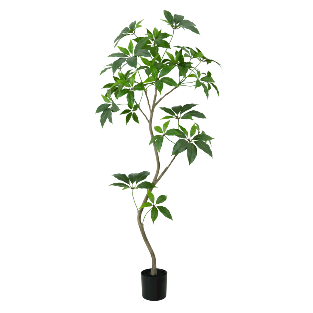 Kunstig Paraply-leaf Tre 180 cm