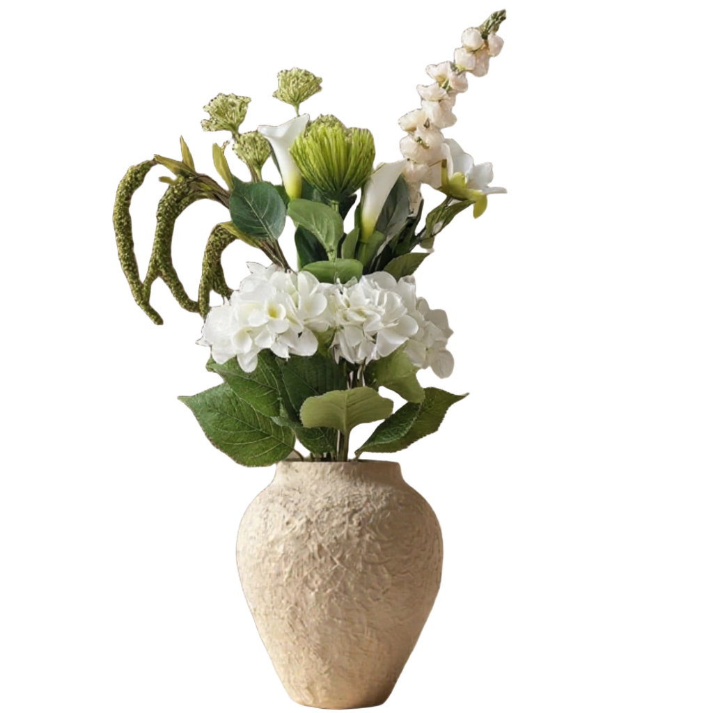 Alva Hvit Bukett – bukett i vase