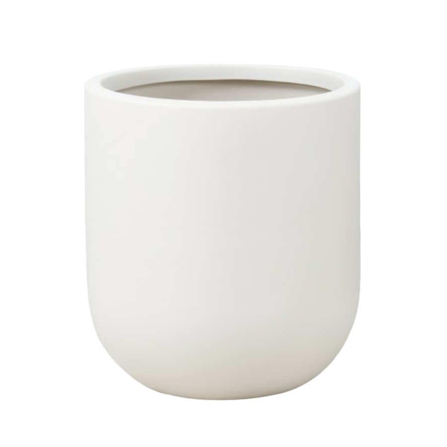 25 cm Dekorpotte Perlehvit